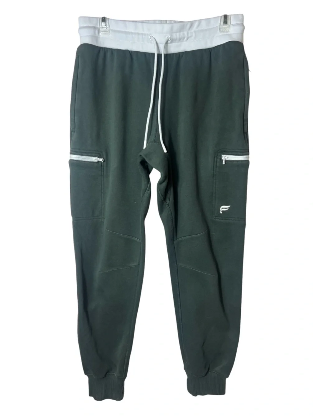 Fabletics Men’s Go To Cargo Jogger Pants Green Athleisure Comfort Casual
